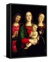 The Madonna and Child with St. John the Baptist and St. Catherine of Alexandria-Perugino-Framed Stretched Canvas