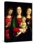 The Madonna and Child with St. John the Baptist and St. Catherine of Alexandria-Perugino-Stretched Canvas