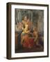 The Madonna and Child with St. John the Baptist in an Interior, Circa, 1640-Herri Met De Bles-Framed Giclee Print