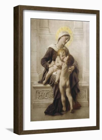 The Madonna and Child with St. John-Leon Perrault-Framed Giclee Print