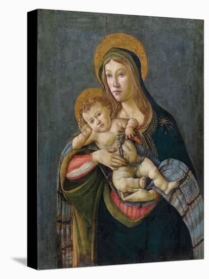 The Madonna and child with the crown of thorns and three nails-Sandro Botticelli-Stretched Canvas