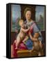 The Madonna and Child with the Infant Baptist (The Garvagh Madonn), Ca 1509-1510-Raphael-Framed Stretched Canvas