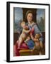 The Madonna and Child with the Infant Baptist (The Garvagh Madonn), Ca 1509-1510-Raphael-Framed Giclee Print