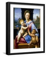 The Madonna and Child with the Infant Baptist' ('The Garvagh Madonna), C1509-1510-Raphael-Framed Giclee Print
