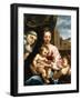 The Madonna and Child with the Infant Saint John the Baptist and Saint Catherine of Siena, C.1597-1-Rutilio Manetti-Framed Giclee Print