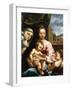 The Madonna and Child with the Infant Saint John the Baptist and Saint Catherine of Siena, C.1597-1-Rutilio Manetti-Framed Giclee Print