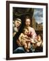 The Madonna and Child with the Infant Saint John the Baptist and Saint Catherine of Siena, C.1597-1-Rutilio Manetti-Framed Giclee Print