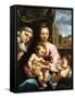 The Madonna and Child with the Infant Saint John the Baptist and Saint Catherine of Siena, C.1597-1-Rutilio Manetti-Framed Stretched Canvas