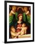 The Madonna and Child with the Infant Saint John the Baptist and Two Angels, C.1512 (Oil on Panel)-Giovanni Battista Rosso Fiorentino-Framed Giclee Print