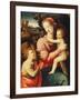 The Madonna and Child with the Infant Saint John the Baptist-Michele Tosini-Framed Giclee Print