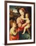 The Madonna and Child with the Infant Saint John the Baptist-Michele Tosini-Framed Giclee Print