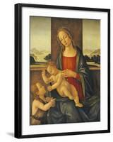 The Madonna and Child with the Infant Saint John the Baptist-Sandro Botticelli-Framed Giclee Print