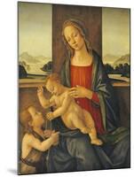 The Madonna and Child with the Infant Saint John the Baptist-Sandro Botticelli-Mounted Giclee Print