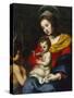 The Madonna and Child with the Infant Saint John the Baptist-Matteo Rosselli-Stretched Canvas