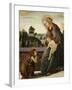 The Madonna and Child with the Young St. John the Baptish in a Landscape-Sandro Botticelli-Framed Giclee Print