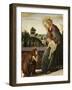 The Madonna and Child with the Young St. John the Baptish in a Landscape-Sandro Botticelli-Framed Giclee Print