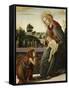 The Madonna and Child with the Young St. John the Baptish in a Landscape-Sandro Botticelli-Framed Stretched Canvas