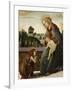 The Madonna and Child with the Young St. John the Baptish in a Landscape-Sandro Botticelli-Framed Giclee Print