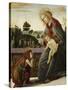 The Madonna and Child with the Young St. John the Baptish in a Landscape-Sandro Botticelli-Stretched Canvas