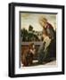 The Madonna and Child with the Young St. John the Baptish in a Landscape-Sandro Botticelli-Framed Giclee Print