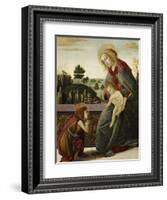 The Madonna and Child with the Young St. John the Baptish in a Landscape-Sandro Botticelli-Framed Giclee Print