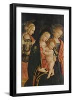 The Madonna and Child with Two Female Saints, C.1500-null-Framed Giclee Print