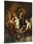 The Madonna and Child with Two Musical Angels-Sir Anthony Van Dyck-Stretched Canvas
