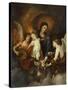 The Madonna and Child with Two Musical Angels-Sir Anthony Van Dyck-Stretched Canvas
