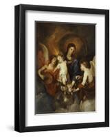 The Madonna and Child with Two Musical Angels-Sir Anthony Van Dyck-Framed Premium Giclee Print