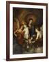 The Madonna and Child with Two Musical Angels-Sir Anthony Van Dyck-Framed Giclee Print