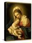 The Madonna and Child-Il Sassoferrato-Stretched Canvas