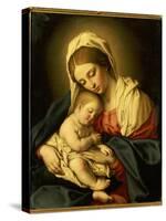 The Madonna and Child-Il Sassoferrato-Stretched Canvas