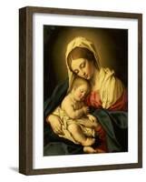 The Madonna and Child-Giovanni Battista Salvi da Sassoferrato-Framed Giclee Print