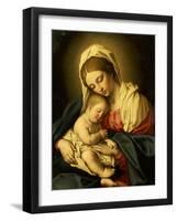 The Madonna and Child-Giovanni Battista Salvi da Sassoferrato-Framed Giclee Print