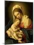 The Madonna and Child-Giovanni Battista Salvi da Sassoferrato-Mounted Giclee Print