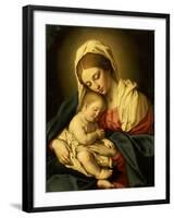 The Madonna and Child-Giovanni Battista Salvi da Sassoferrato-Framed Giclee Print