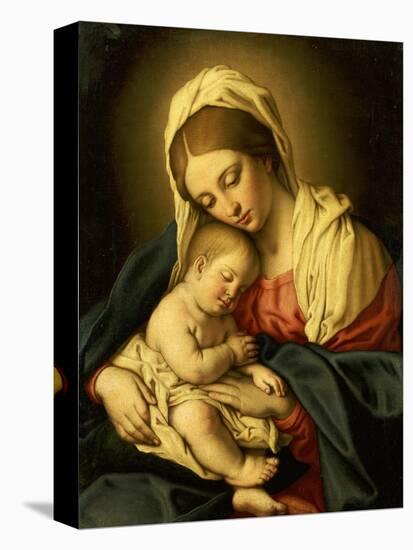 The Madonna and Child-Giovanni Battista Salvi da Sassoferrato-Stretched Canvas