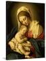 The Madonna and Child-Giovanni Battista Salvi da Sassoferrato-Stretched Canvas