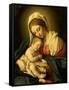 The Madonna and Child-Giovanni Battista Salvi da Sassoferrato-Framed Stretched Canvas