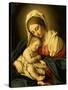 The Madonna and Child-Giovanni Battista Salvi da Sassoferrato-Stretched Canvas