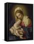 The Madonna and Child-Giovanni Battista Salvi da Sassoferrato-Framed Stretched Canvas