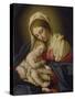 The Madonna and Child-Giovanni Battista Salvi da Sassoferrato-Stretched Canvas