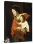 The Madonna and Child-Simon Vouet-Stretched Canvas