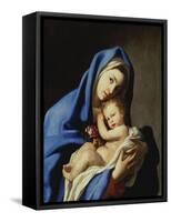 The Madonna and Child-Massimo Stanzione-Framed Stretched Canvas