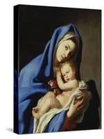 The Madonna and Child-Massimo Stanzione-Stretched Canvas