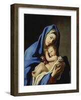 The Madonna and Child-Massimo Stanzione-Framed Giclee Print