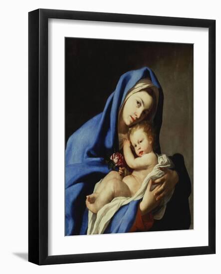 The Madonna and Child-Massimo Stanzione-Framed Giclee Print