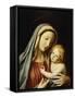 The Madonna and Child-Giovanni Battista Salvi da Sassoferrato-Framed Stretched Canvas