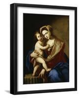 The Madonna and Child-Massimo Stanzione-Framed Giclee Print