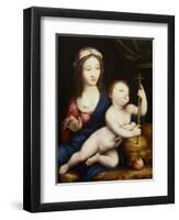 The Madonna and Child-Cornelis van Cleve-Framed Giclee Print